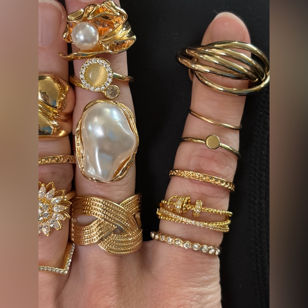 Costume Ring Lot 15 rings - Picture 3 of 6